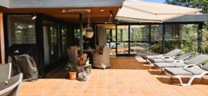 Ferienwohnung Mühlenbach Terrasse